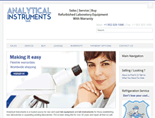 Tablet Screenshot of analyticalinstrument.com